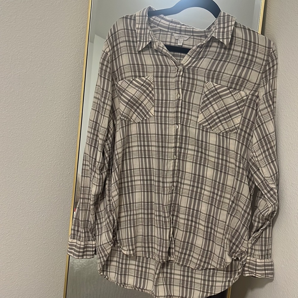 Lucky brand boyfriend Plaid shirt